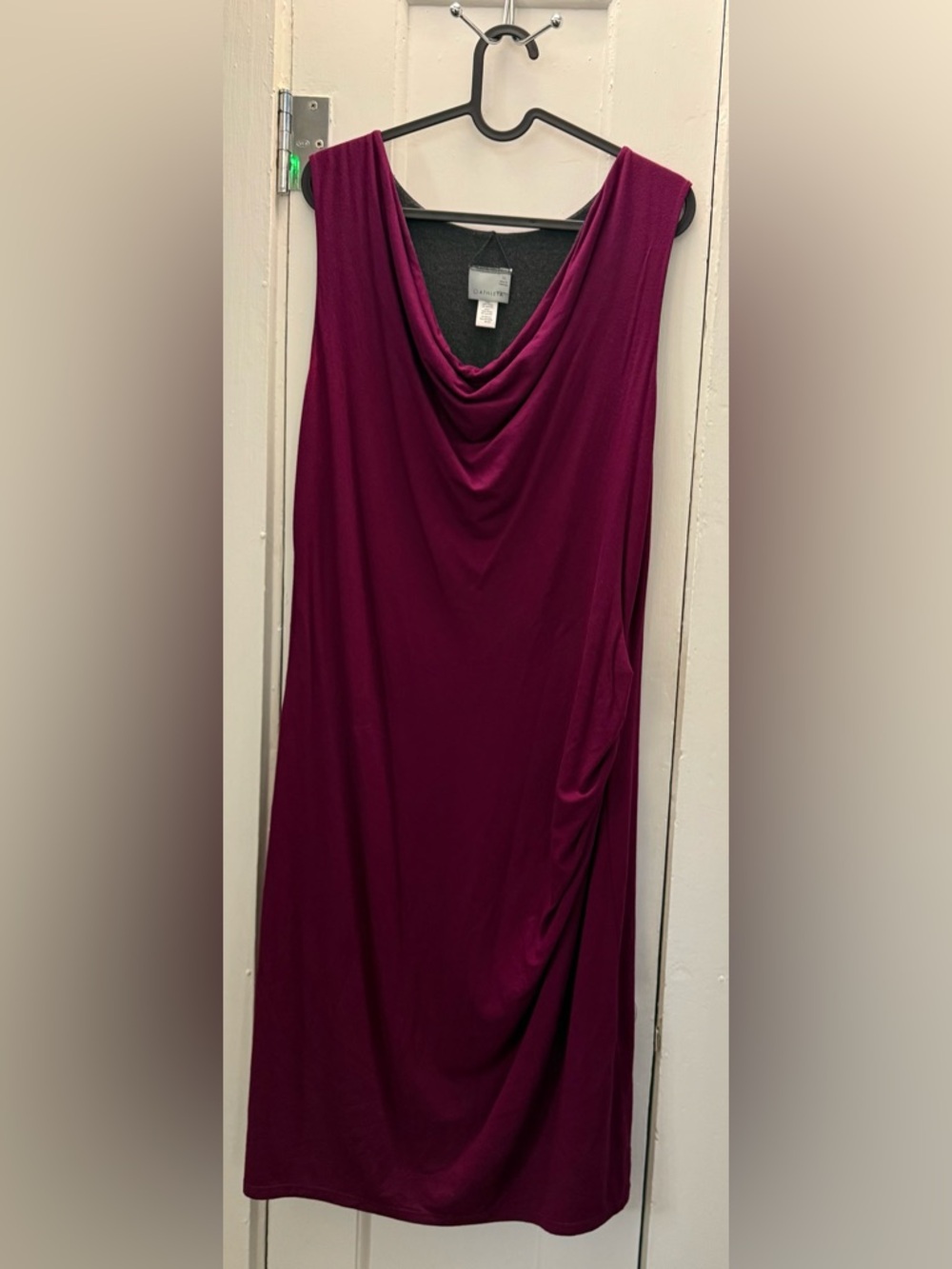 Athleta Plum/Magenta and Grey V-Neck Reversible Dress